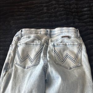 Wrangler Blue Boot Cut Jeans with Signature Stitching